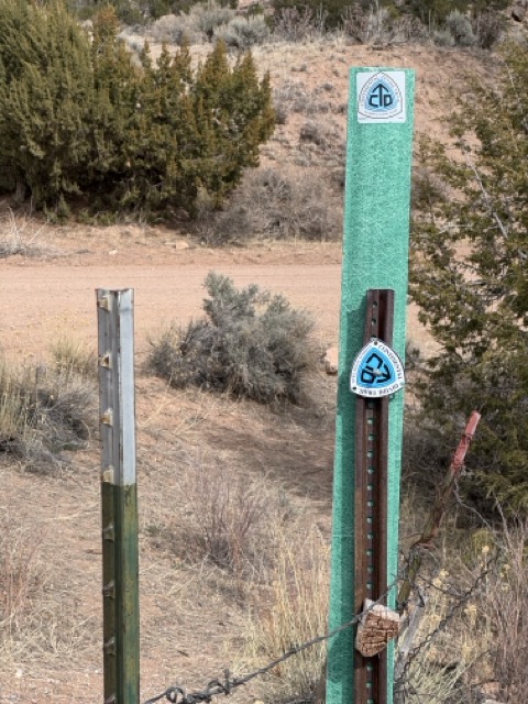 Continental Divide Trail marker